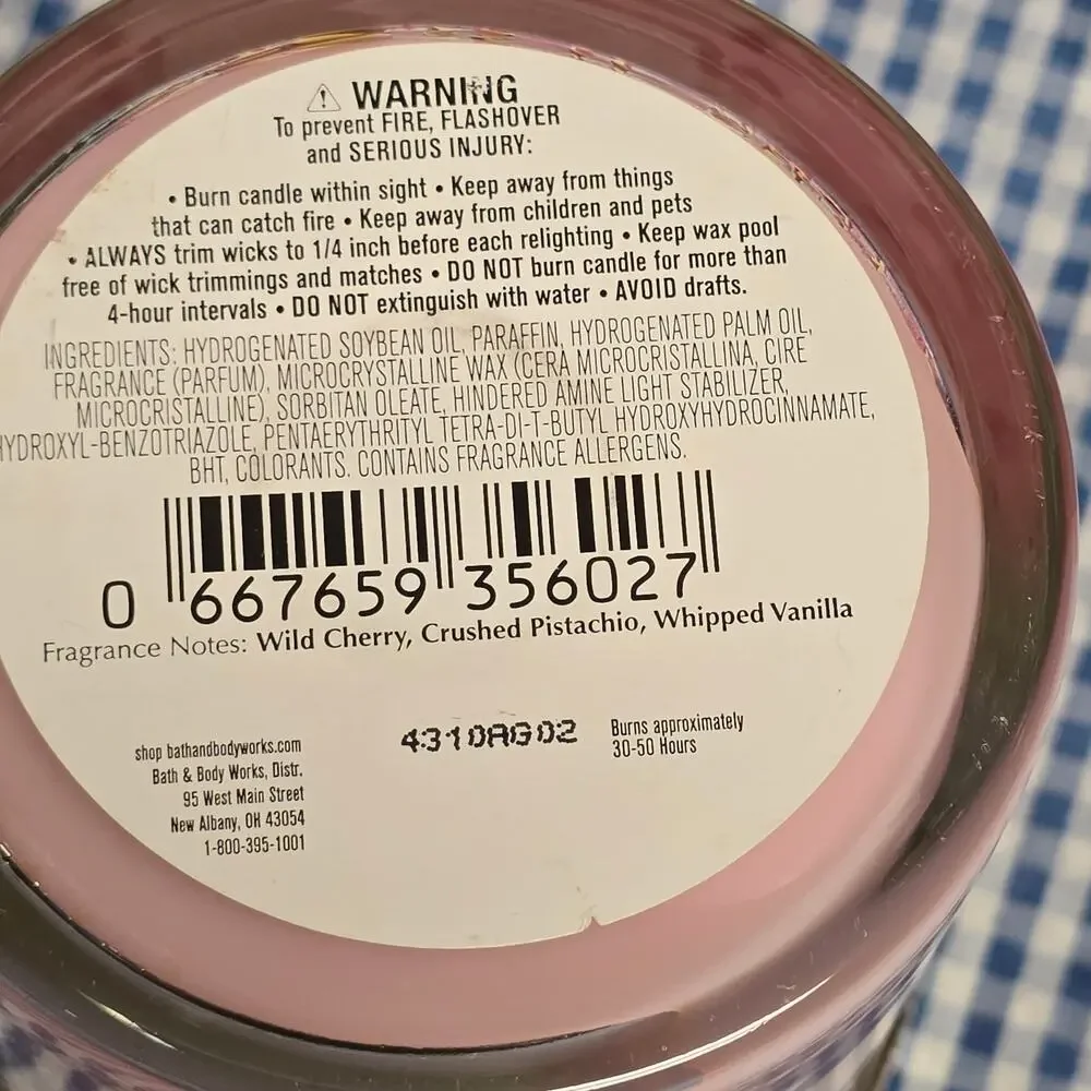 BBW Sweetheart Cherry Single Wick Candle & Ultimate Hydration Body Cream